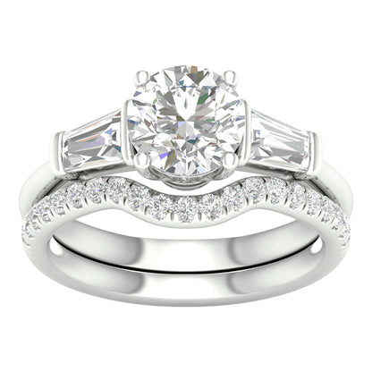 14K 2.15ct Lab Grown Bridal Set 66826