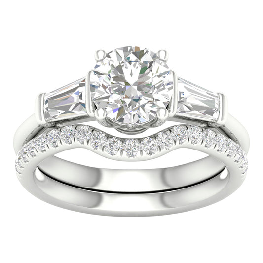 14K 2.15ct Lab Grown Bridal Set 66826