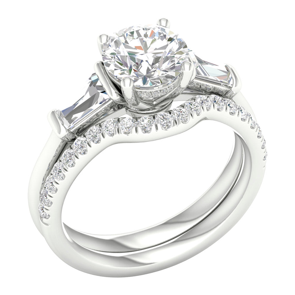 14K 2.15ct Lab Grown Bridal Set 66826