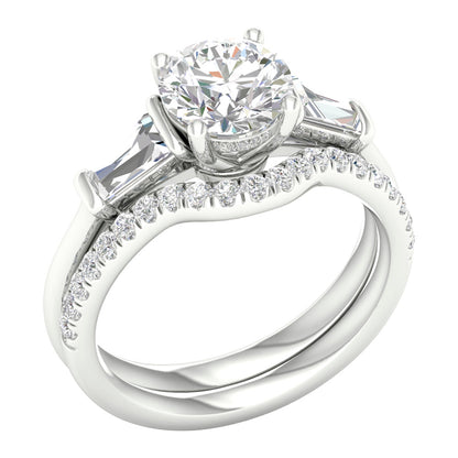 14K 2.15ct Lab Grown Bridal Set 66826