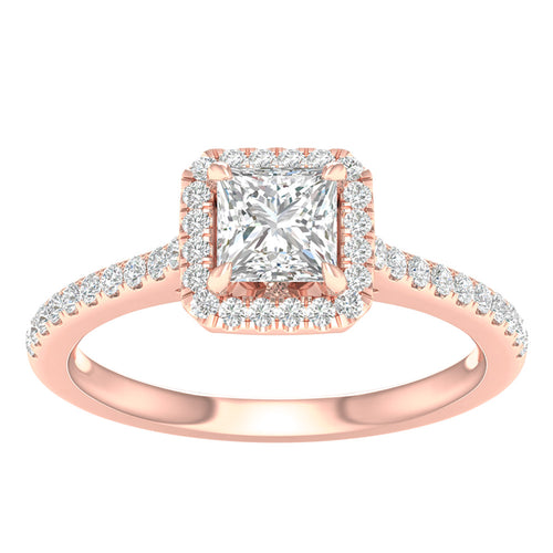 14K 1.25CT  Lab Grown Diamond Engagement Ring 66844