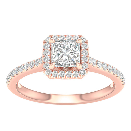 14K 1.25CT  Lab Grown Diamond Engagement Ring 66844