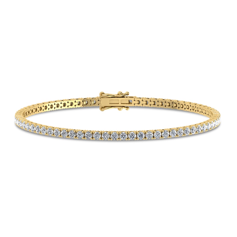 14K 2.98CT Lab Grown DIAMOND BRACELET 66851