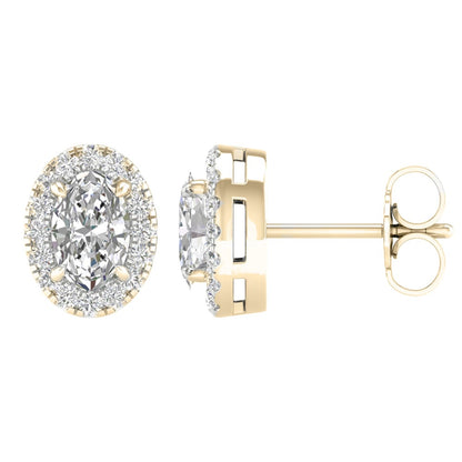 14K 1.15CT Certified Lab Grown Diamond Earrings ( IGI Certified ) 66896