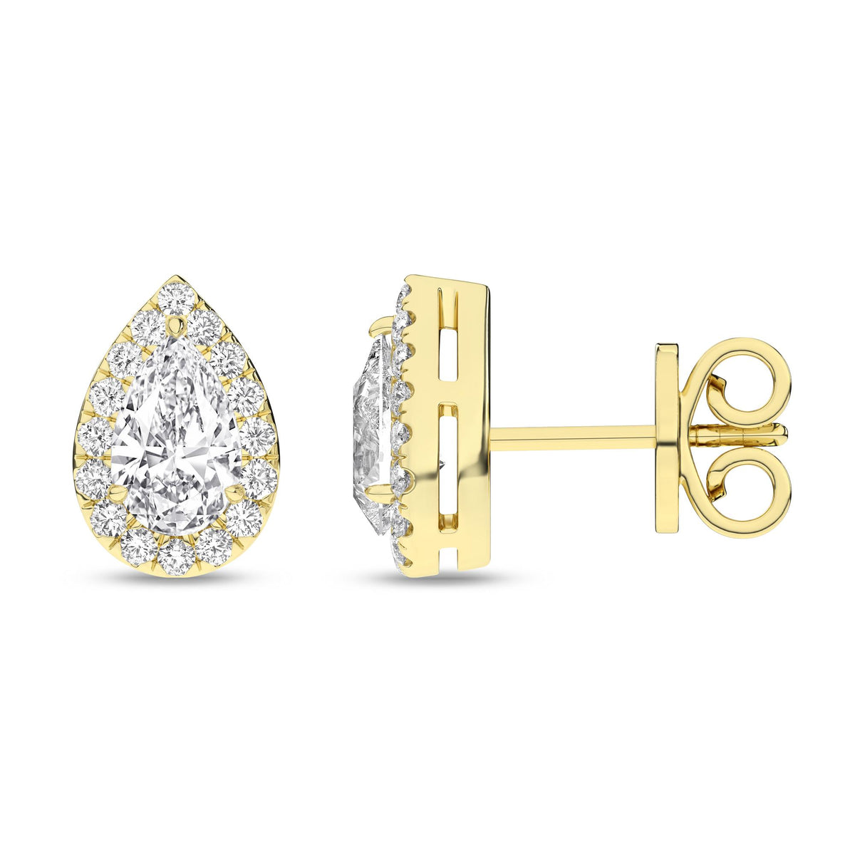 14K 2.25ct Certified Lab Grown Diamond Earrings 66897