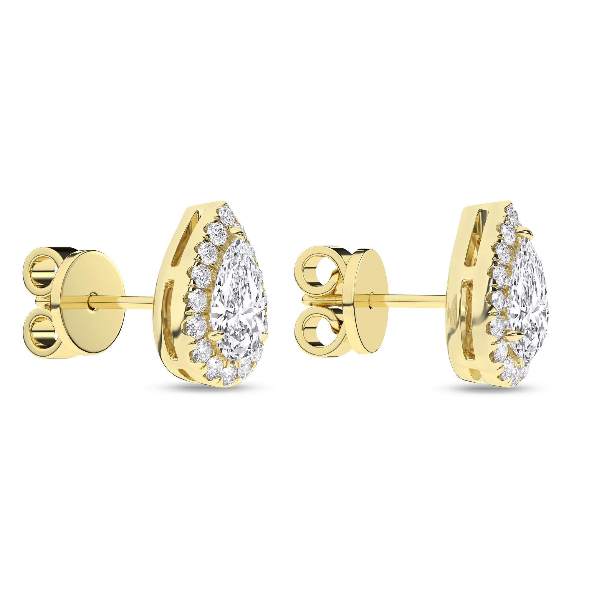 14K 2.25ct Certified Lab Grown Diamond Earrings 66897