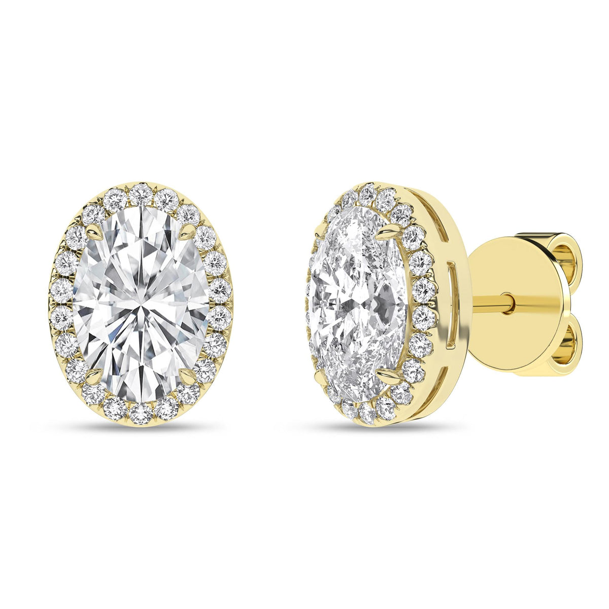 14K 2.25ct Certified Lab Grown Diamond Earrings 66898