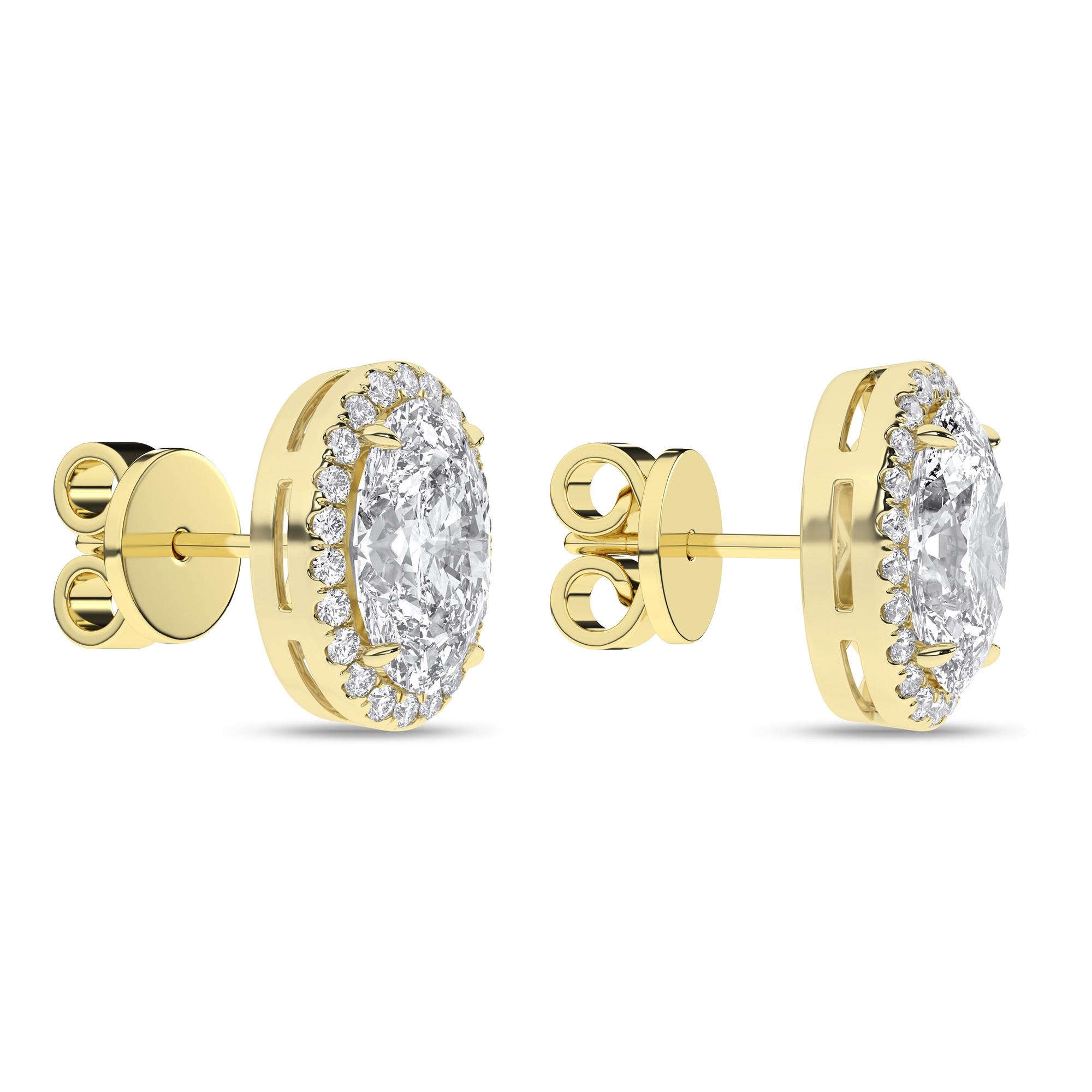 14K 2.25ct Certified Lab Grown Diamond Earrings 66898