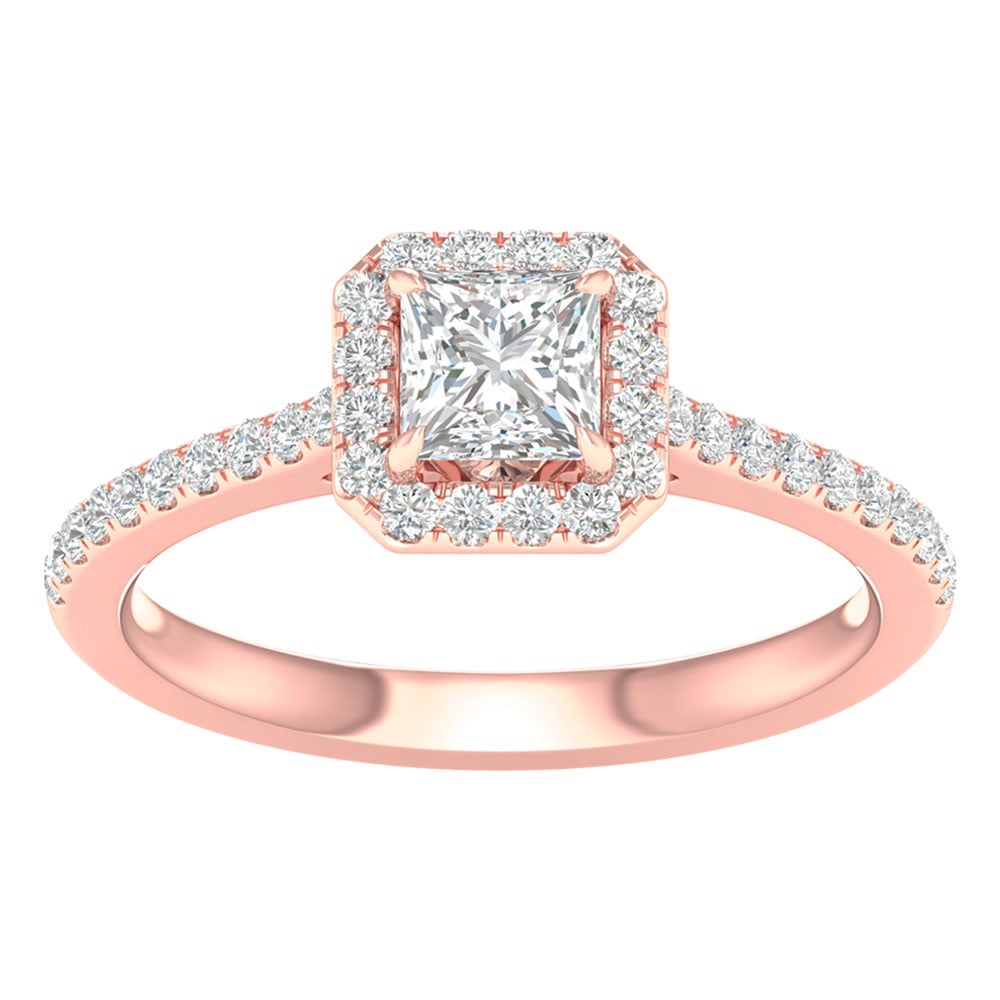 14K 1.00CT Certified Lab Grown Engagement Ring 66947