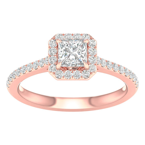14K 1.00CT Certified Lab Grown Engagement Ring 66947