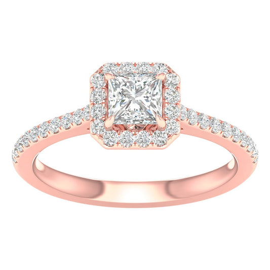 14K 1.00CT Certified Lab Grown Engagement Ring 66947