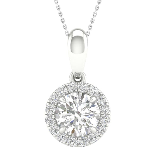 14K 0.60CT Certified Lab Grown Diamond Pendant 66958