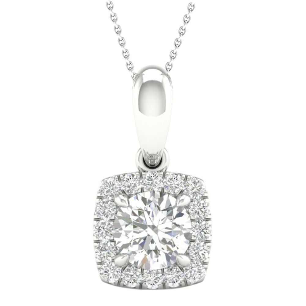 14K 1.13CT Certified Lab Grown Diamond Pendant 66967