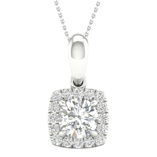 14K 1.13CT Certified Lab Grown Diamond Pendant 66967