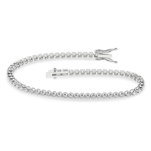 14K 10.00ct Lab Grown Bracelet ( EGL Certified ) 67002