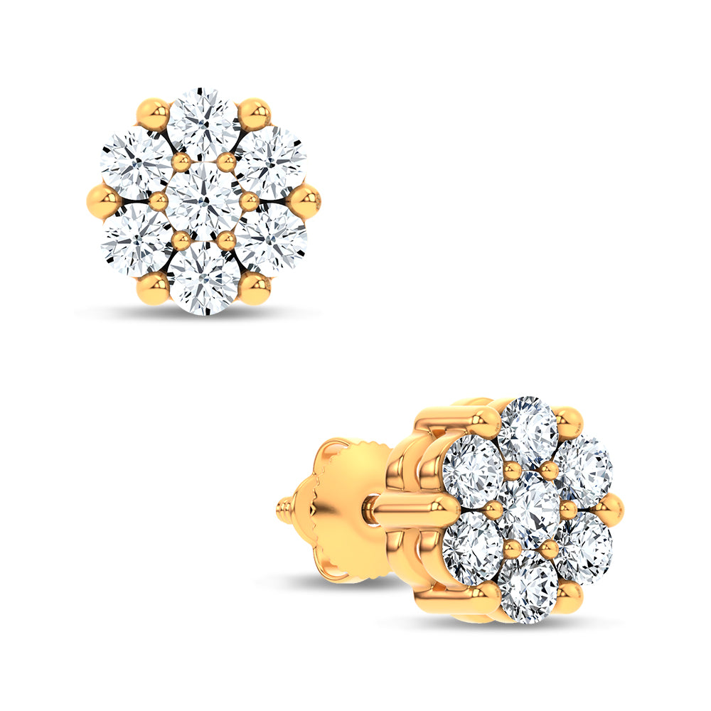 14K 0.69CT Lab Grown DIAMOND EARRING 67043