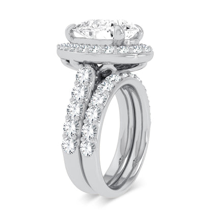 14K 5.00CT Certified Lab Grown Diamond Bridal Ring 67424