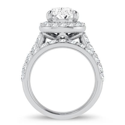 14K 5.00CT Certified Lab Grown Diamond Bridal Ring 67424