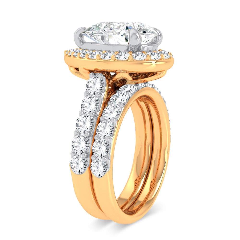 14K 5.00CT Certified Lab Grown Diamond Bridal Ring 67425
