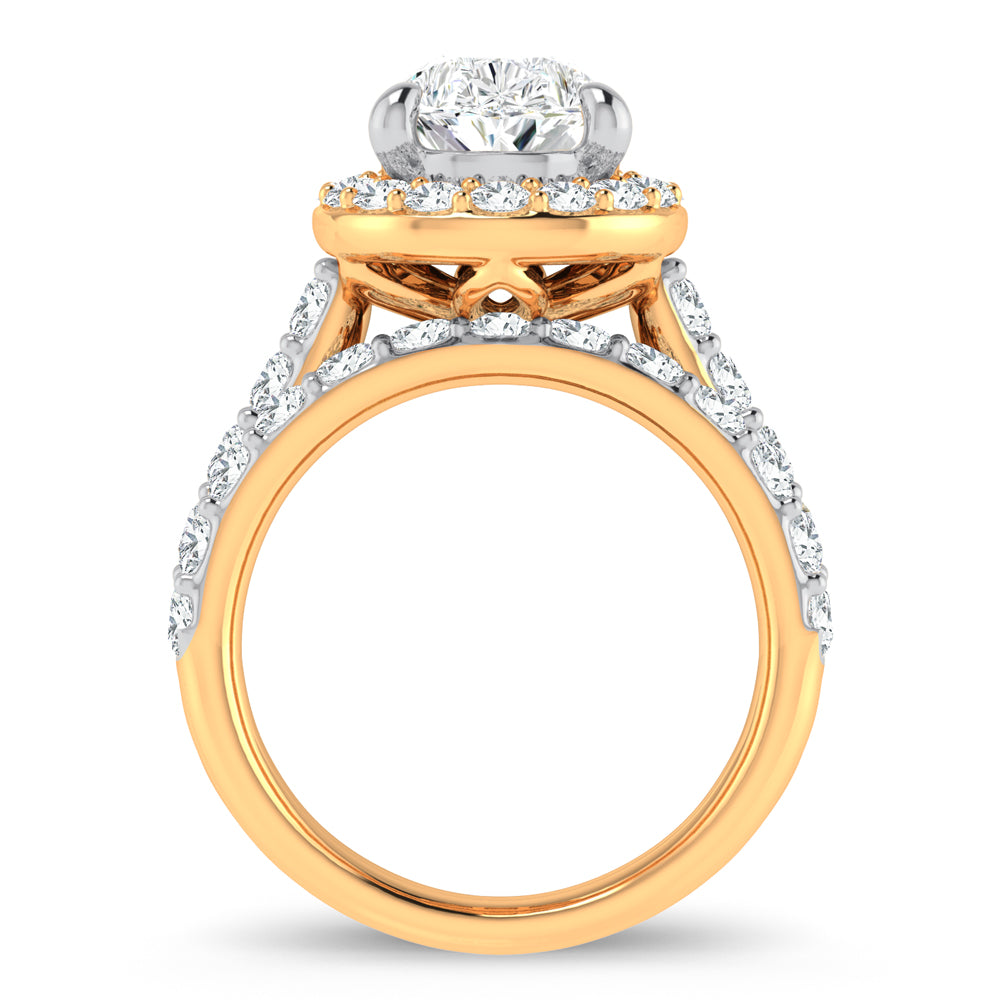 14K 5.00CT Certified Lab Grown Diamond Bridal Ring 67425