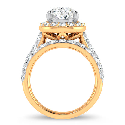 14K 5.00CT Certified Lab Grown Diamond Bridal Ring 67425