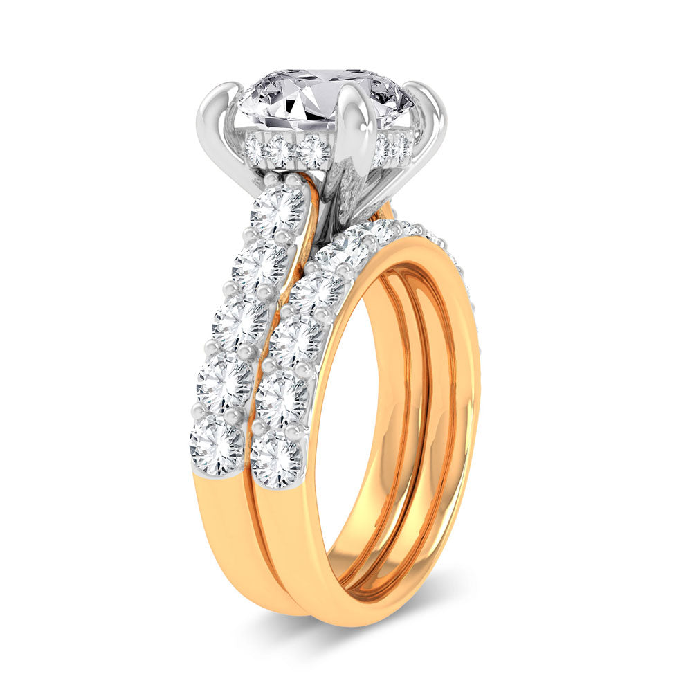 14K 5.00CT Certified Lab Grown Diamond Bridal Ring 67427