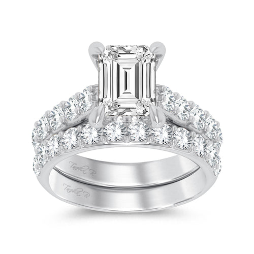14K 5.00CT Certified Lab Grown Diamond Bridal Ring 67428