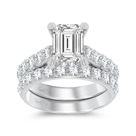 14K 5.00CT Certified Lab Grown Diamond Bridal Ring 67428