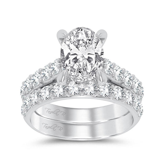 14K 5.00CT Certified Lab Grown Diamond Bridal Ring 67430