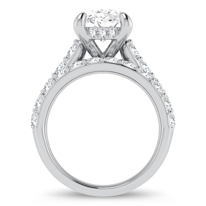 14K 5.00CT Certified Lab Grown Diamond Bridal Ring 67430