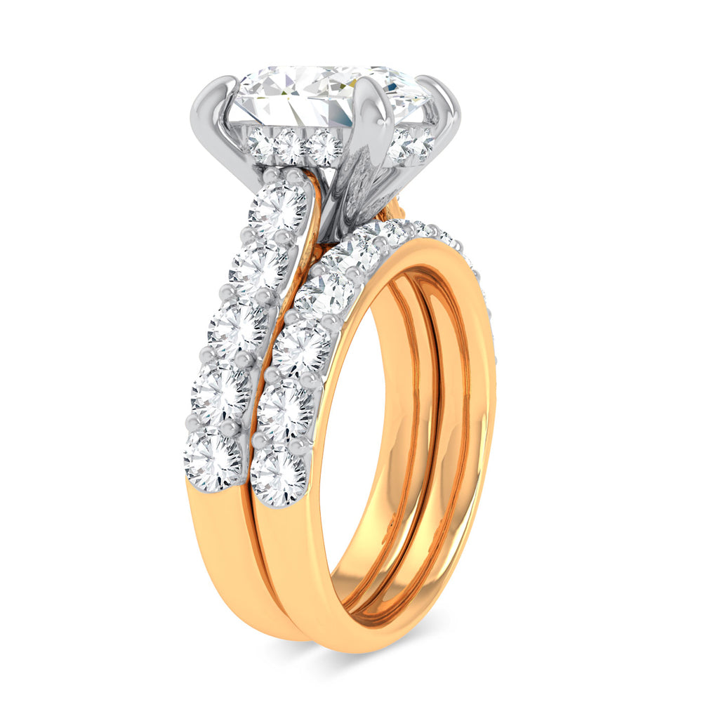 14K 5.00CT Certified Lab Grown Diamond Bridal Ring 67431