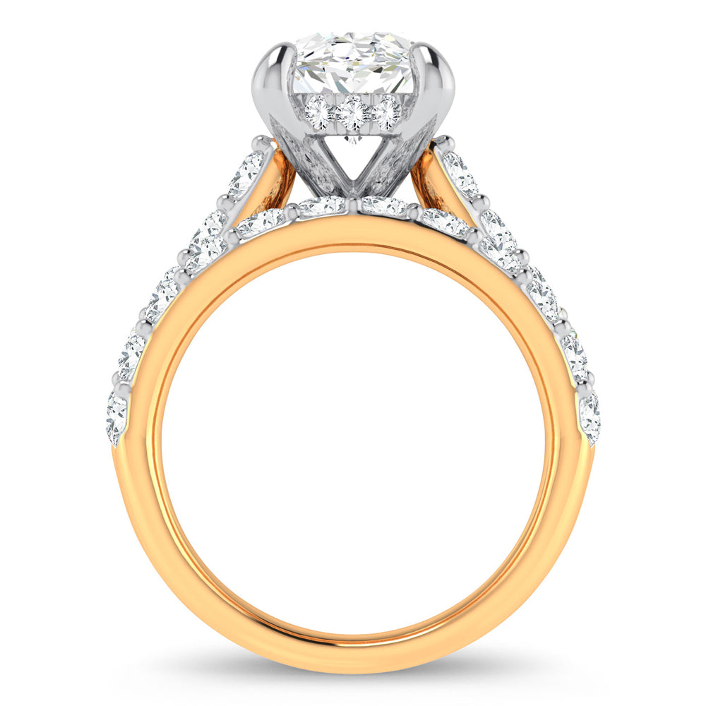 14K 5.00CT Certified Lab Grown Diamond Bridal Ring 67431