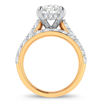 14K 5.00CT Certified Lab Grown Diamond Bridal Ring 67431