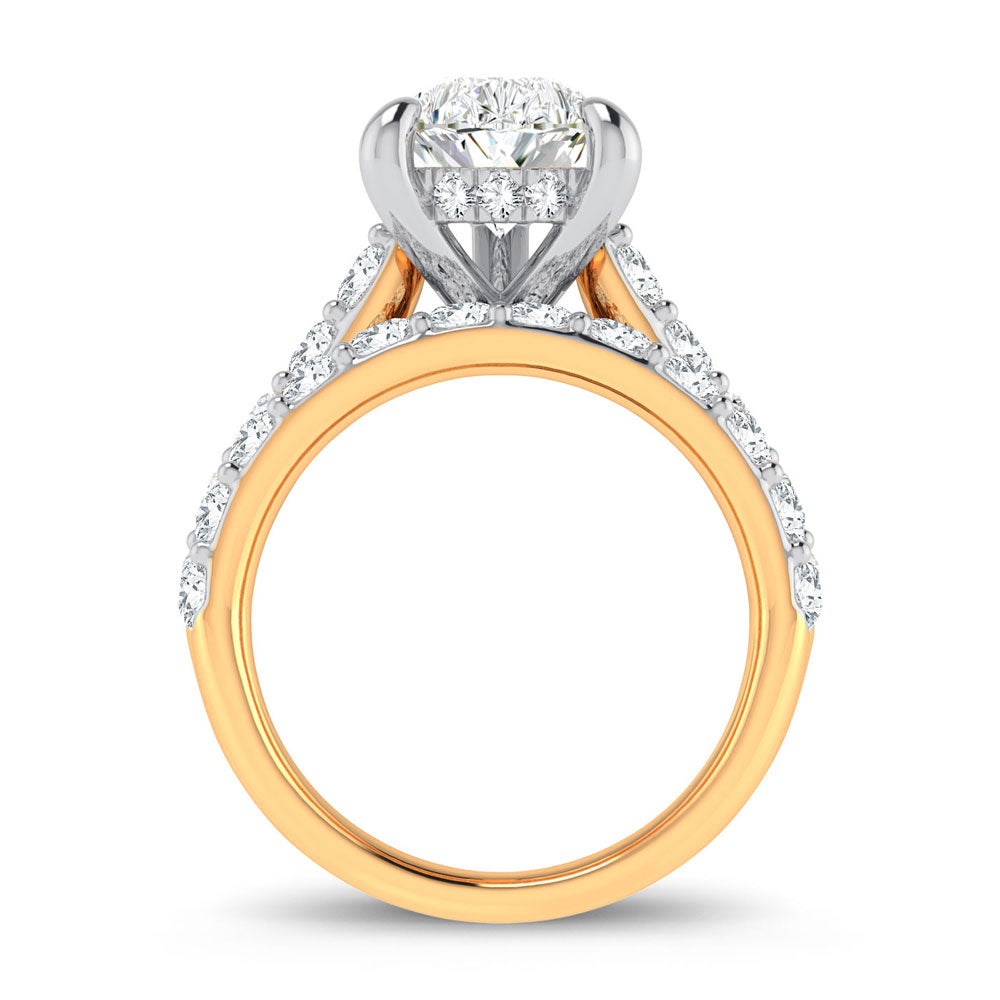 14K 5.00CT Certified Lab Grown Diamond Bridal Ring 67433