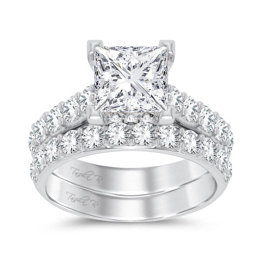14K 5.00CT Certified Lab Grown Diamond Bridal Ring 67434
