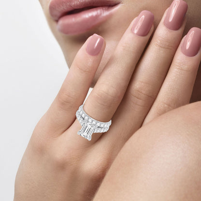 14K 5.00CT Certified Lab Grown Diamond Bridal Ring 67436