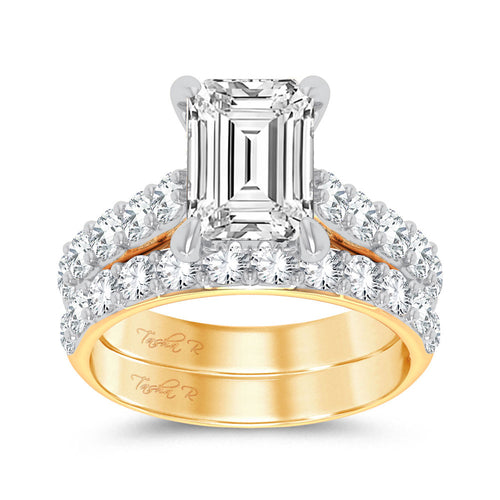 14K 5.00CT Certified Lab Grown Diamond Bridal Ring 67437