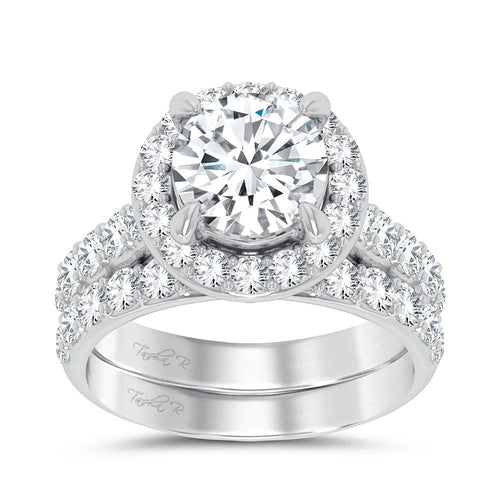 14K 5.00CT Certified Lab Grown Diamond Bridal Ring 67438