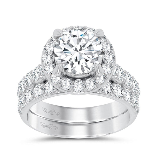 14K 5.00CT Certified Lab Grown Diamond Bridal Ring 67438