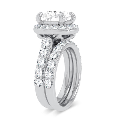 14K 5.00CT Certified Lab Grown Diamond Bridal Ring 67438
