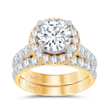 14K 5.00CT Certified Lab Grown Diamond Bridal Ring 67439