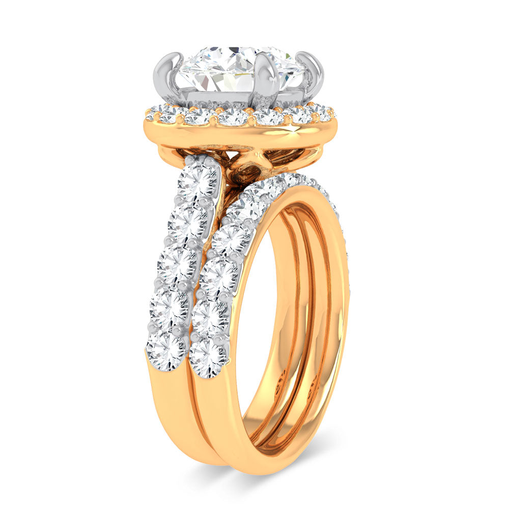 14K 5.00CT Certified Lab Grown Diamond Bridal Ring 67439