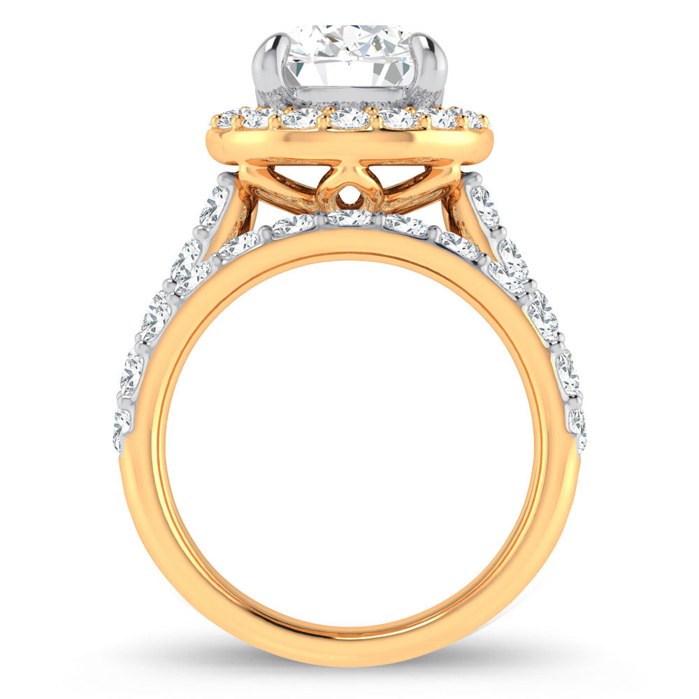 14K 5.00CT Certified Lab Grown Diamond Bridal Ring 67439