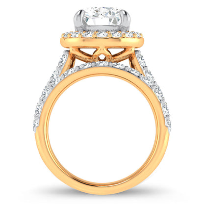14K 5.00CT Certified Lab Grown Diamond Bridal Ring 67439