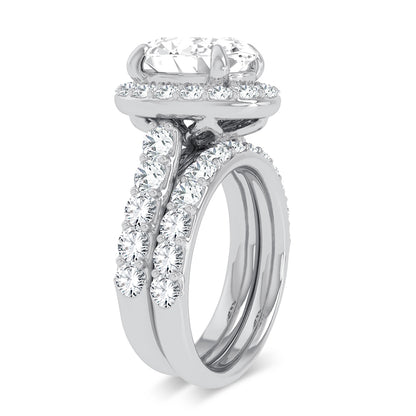 14K 5.00CT Certified Lab Grown Diamond Bridal Ring 67440