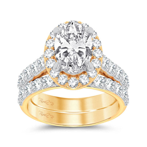 14K 5.00CT Certified Lab Grown Diamond Bridal Ring 67441