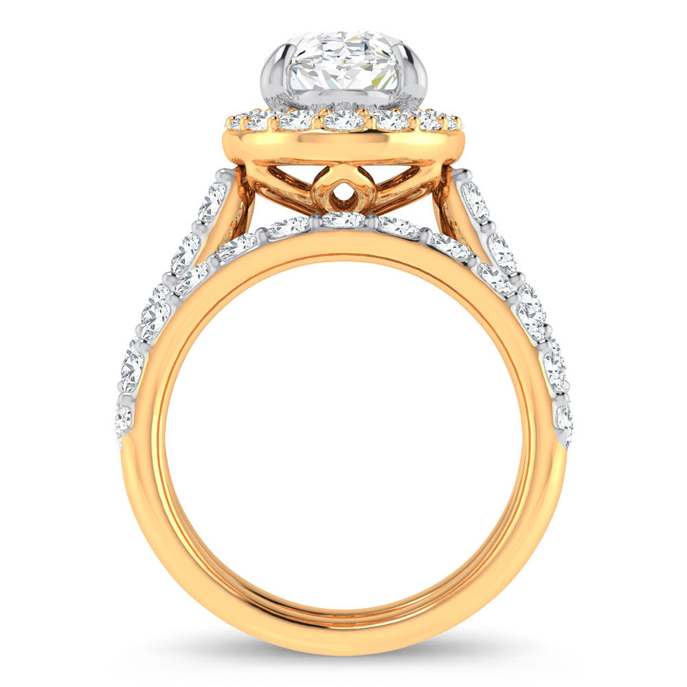 14K 5.00CT Certified Lab Grown Diamond Bridal Ring 67441