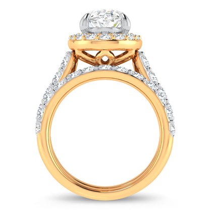 14K 5.00CT Certified Lab Grown Diamond Bridal Ring 67441