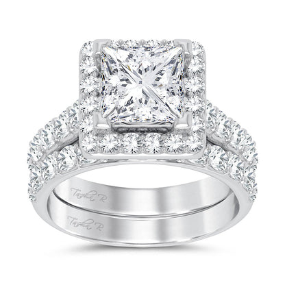 14K 5.00CT Certified Lab Grown Diamond Bridal Ring 67442
