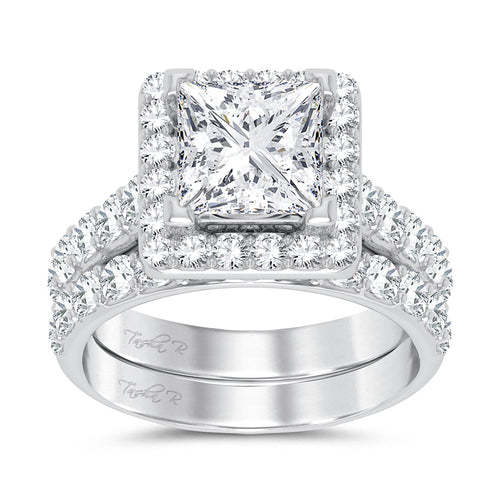 14K 5.00CT Certified Lab Grown Diamond Bridal Ring 67442